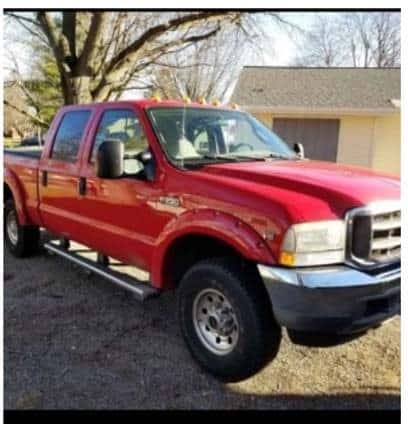 red ford truck