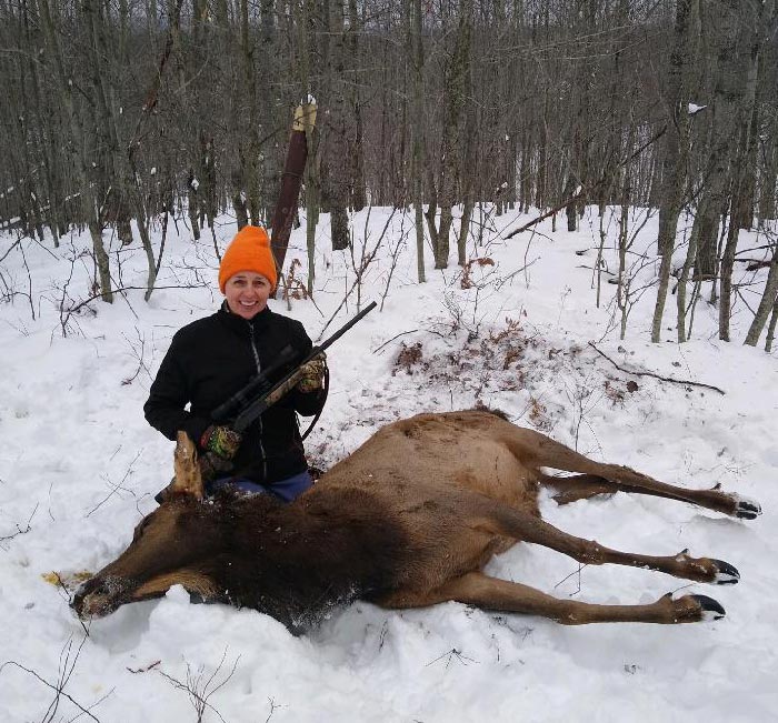 Successful elk hunter