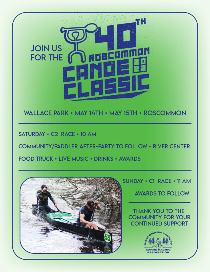 Mark your calendar 2022 Canoe Classic