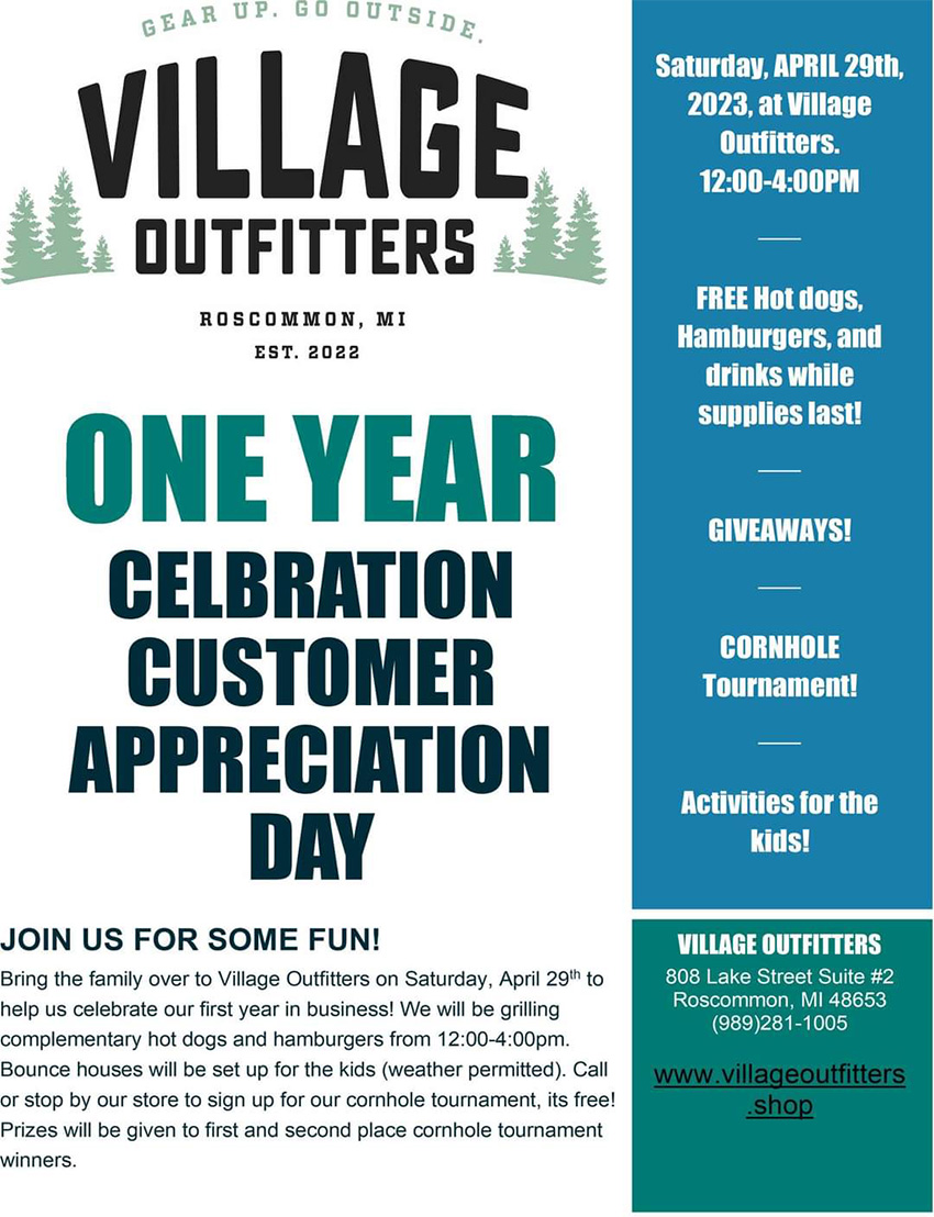 Village Outfitters appreciation day