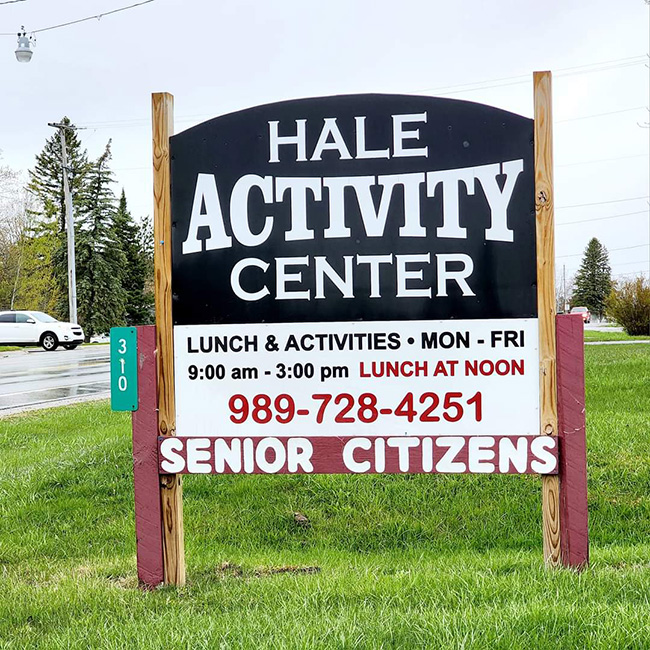 Hale Activity Center sign