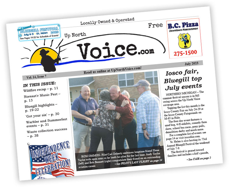 Up North Voice front page