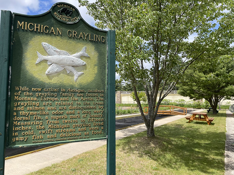 Grayling Fish Hatchery sign