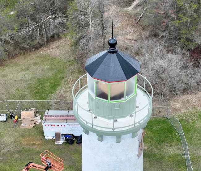 tawas lighthouse construction Tawas Lighthouse renovation