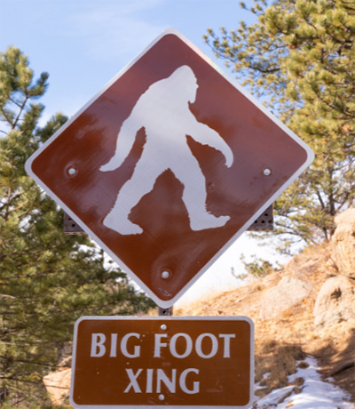 big foot sign