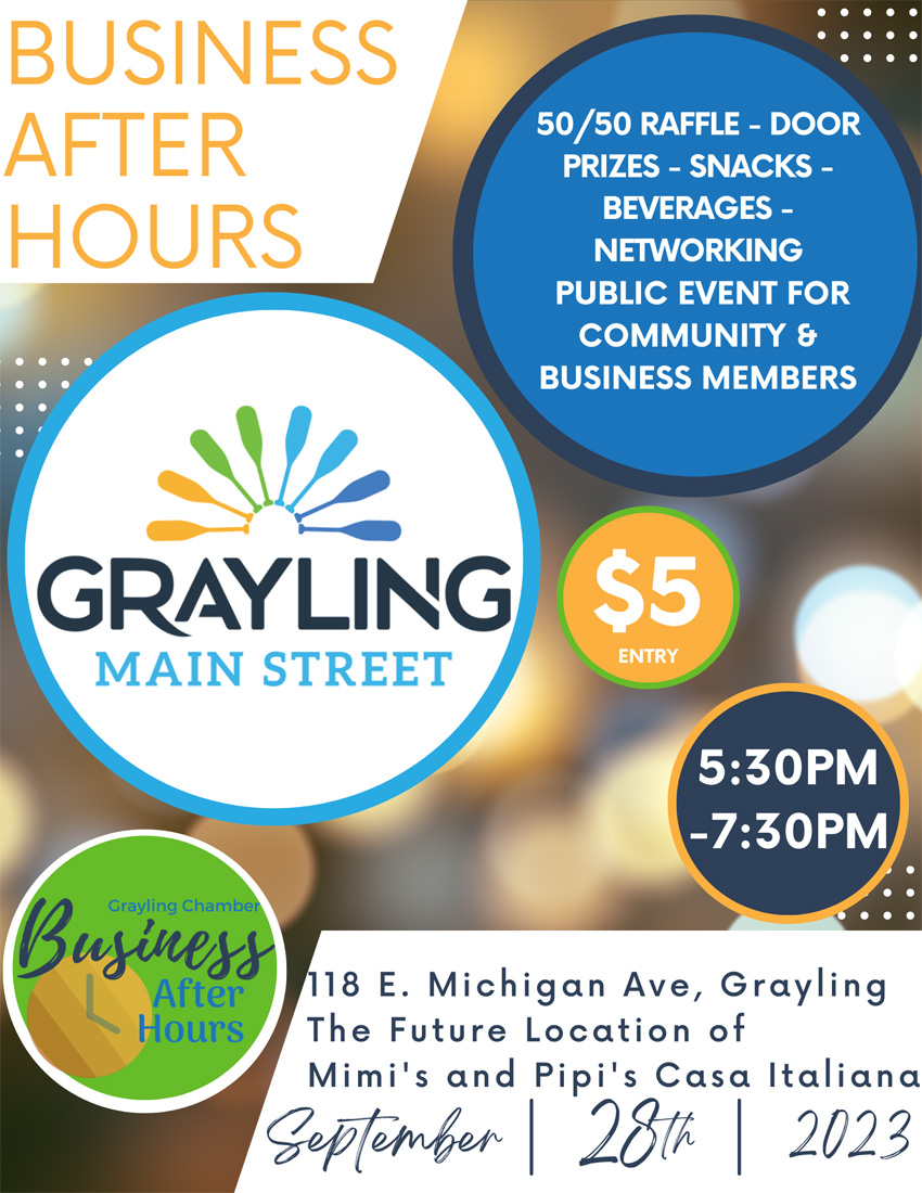 grayling Main Street business after hours
