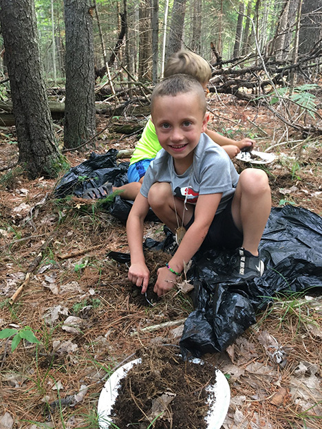 Campers learn about decomposers
