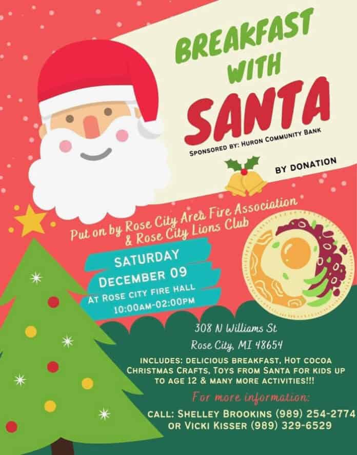 dec 9 breakfast with Santa