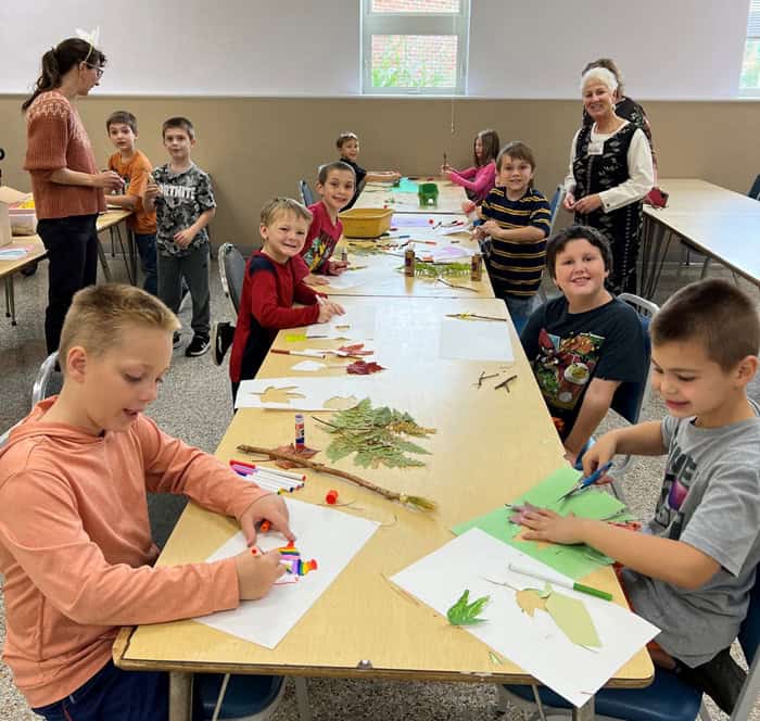 early release PIC 1 youth creating nature art