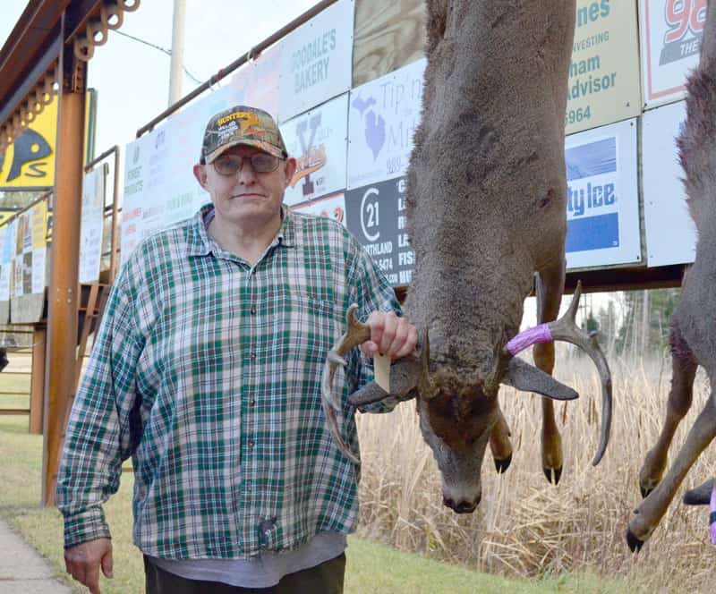 Kevin Wakeley with buck