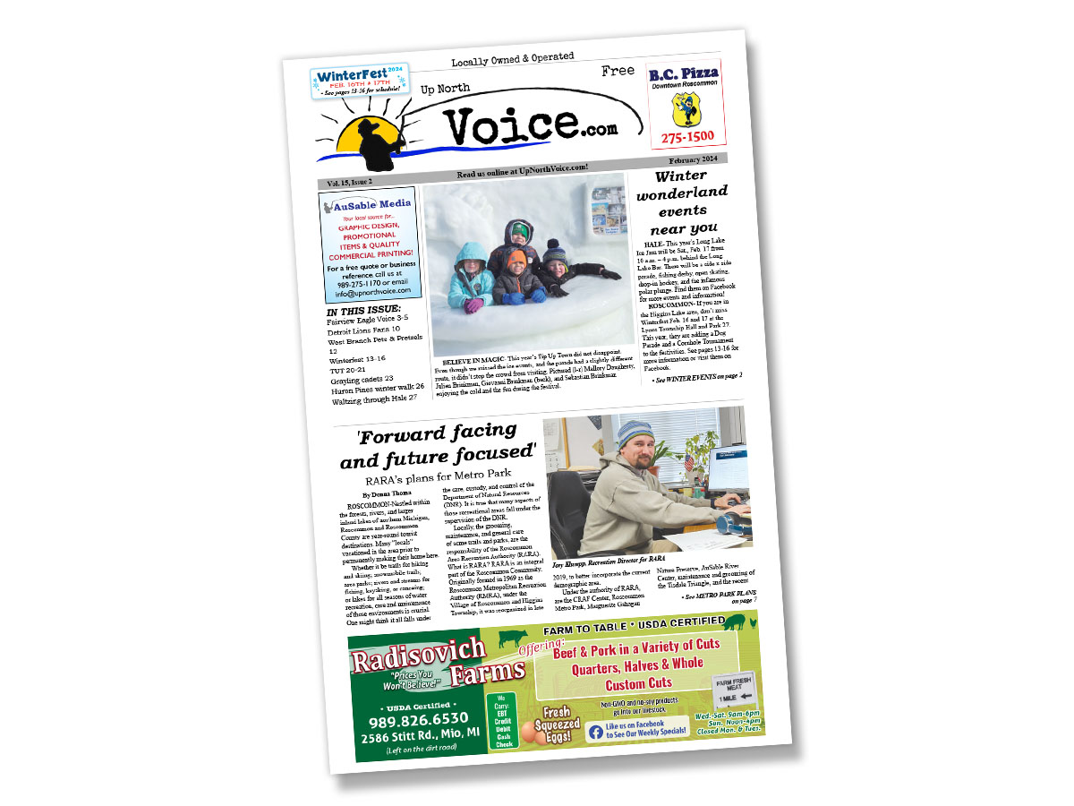 Up North Voice Feb. issue cover