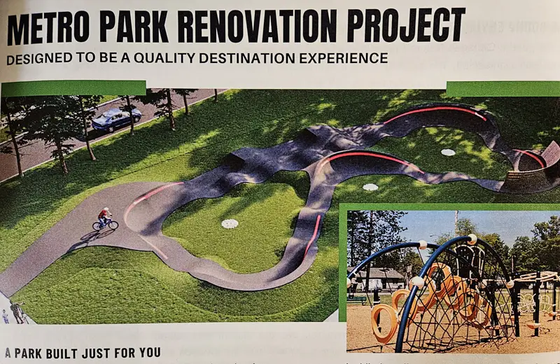 Park Renovation Project sample layout of park