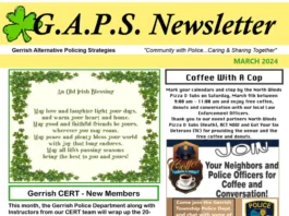 G.A.P.S. Newsletter for March - front