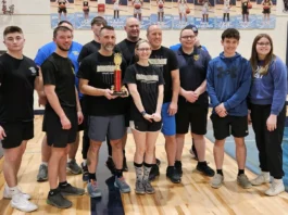 Winners of dodgeball competition fundraiser for project graduation