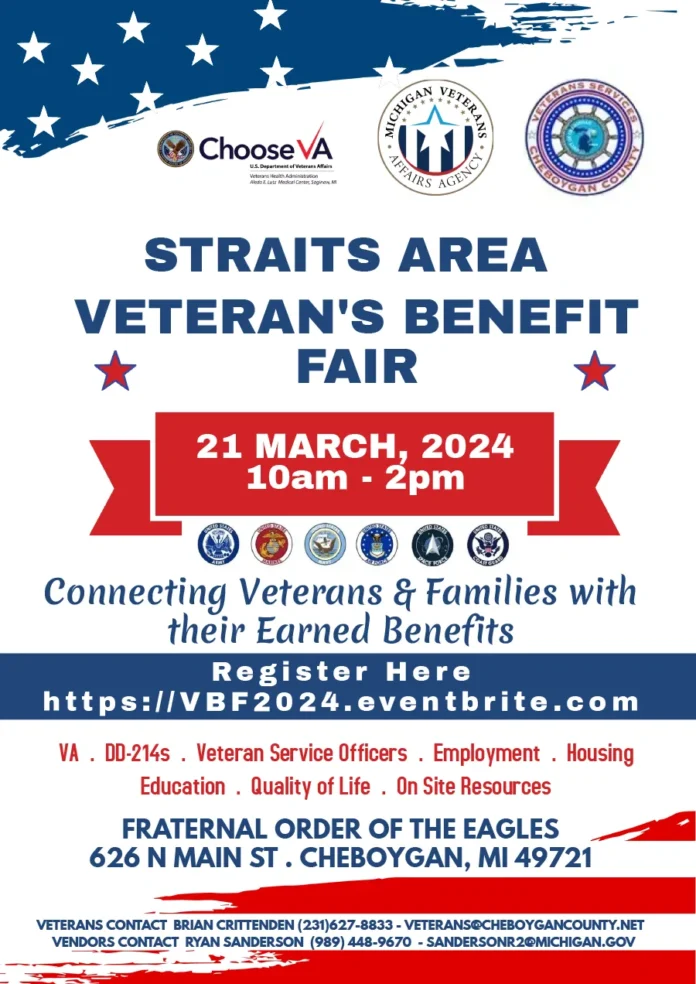 Straits Area Veterans Benefit Fair - March 21