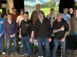 Veterans gather at the Tee Box indoor golf