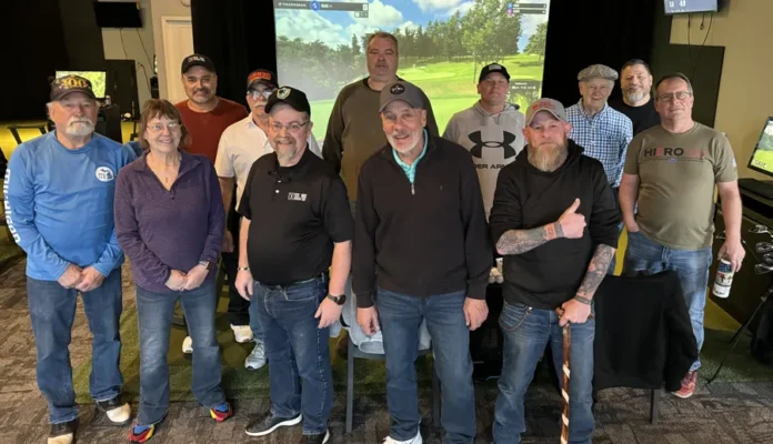 Veterans gather at the Tee Box indoor golf