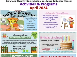 Crawford County Commission on Aging April Events