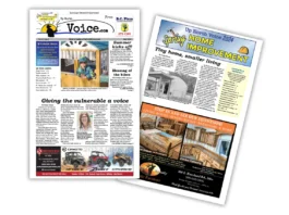 front pages of Up North Voice May 2024 and Home Improvement section