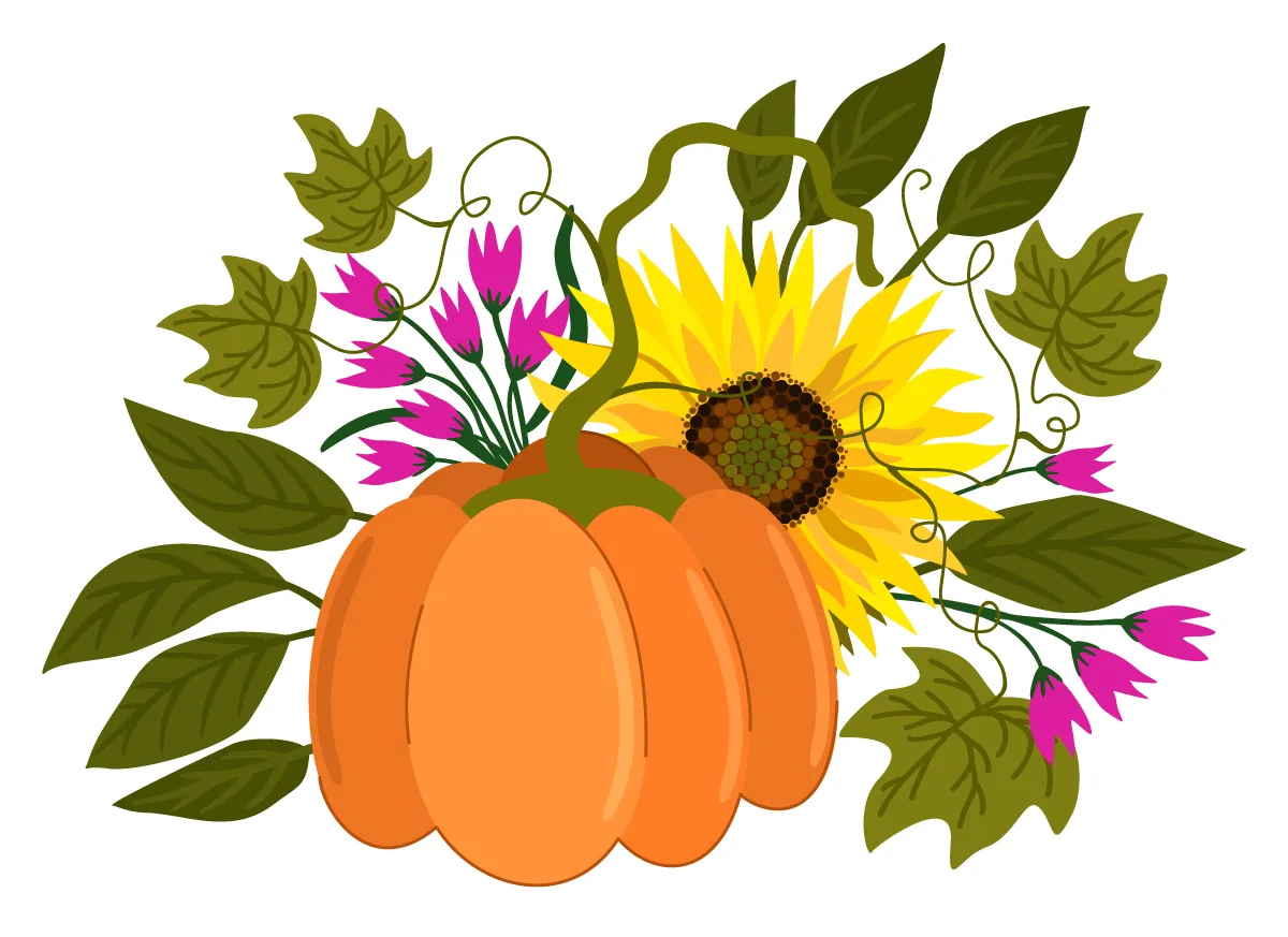 autumn-bouquet-with-pumpkin-and-sunflower autumn bouquet