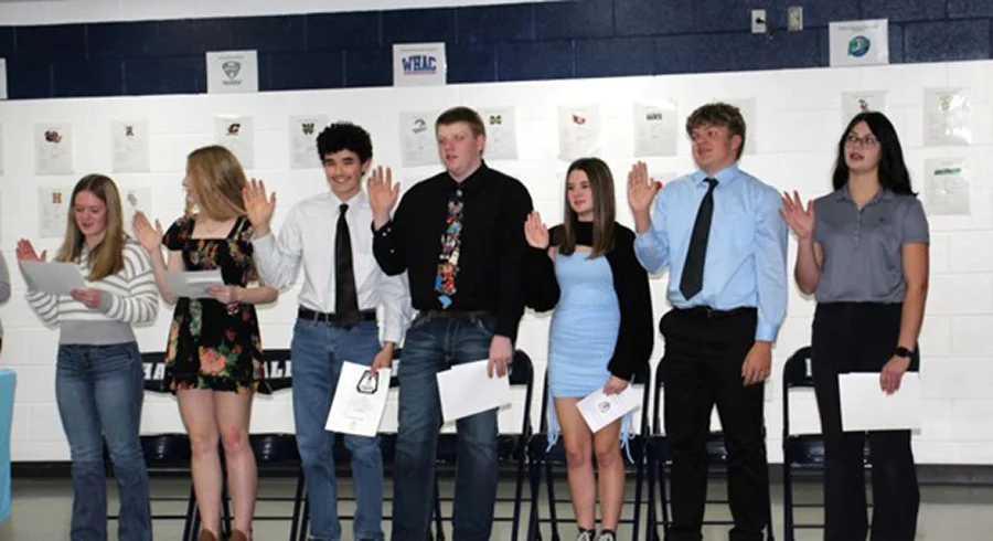 national honors society induction ceremony members