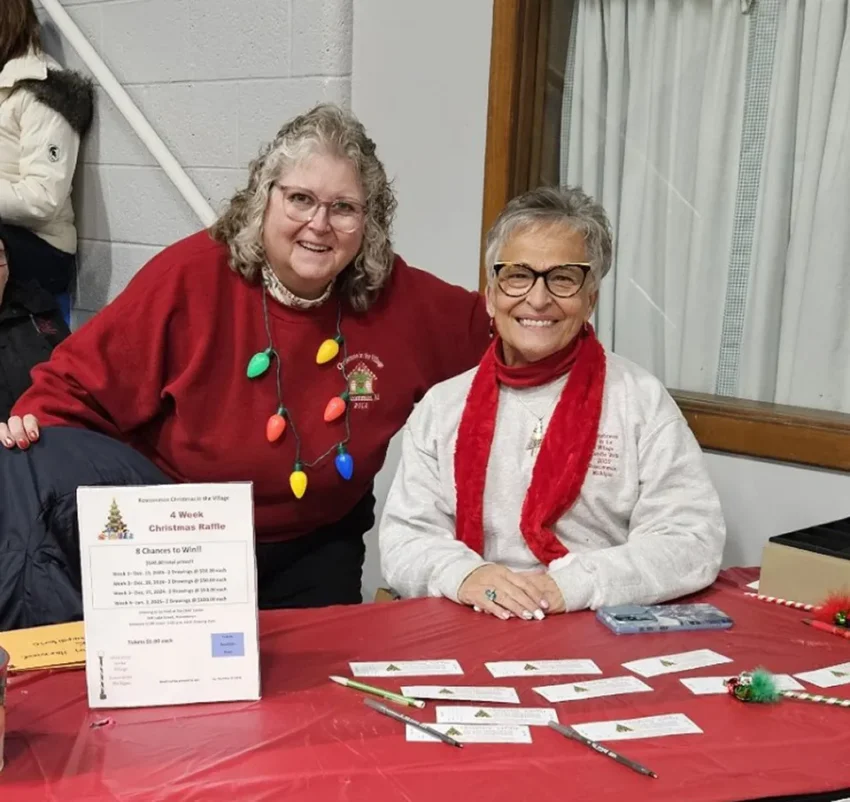 The annual craft show at Christmas in the Village in Roscommon. Pictured Lori Mattingly (left) and Deb Bailey (right).