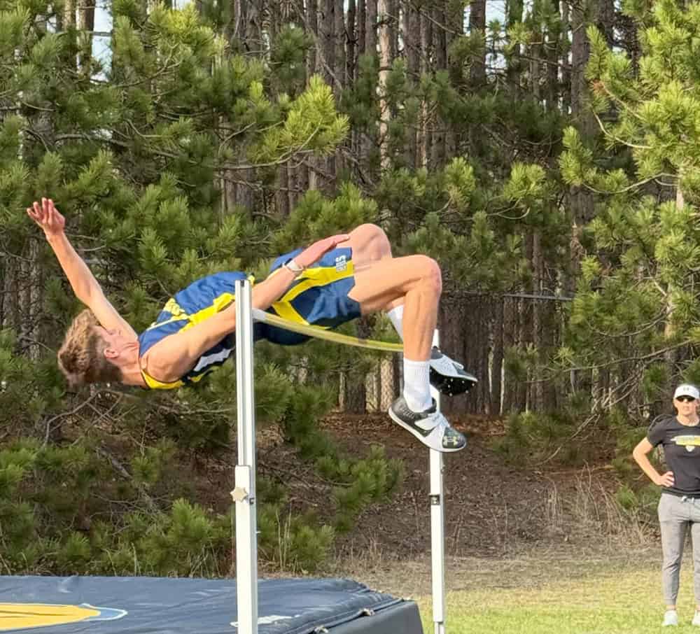 Roscommon’s Jake Klemmer with an outstanding high jump!