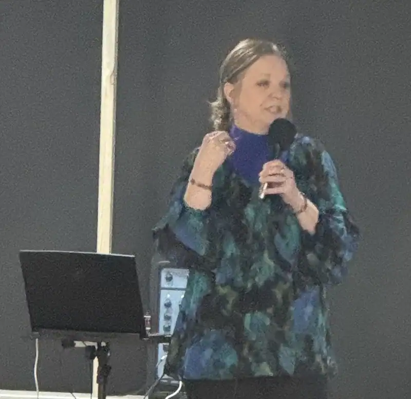 A speaker at the River House event