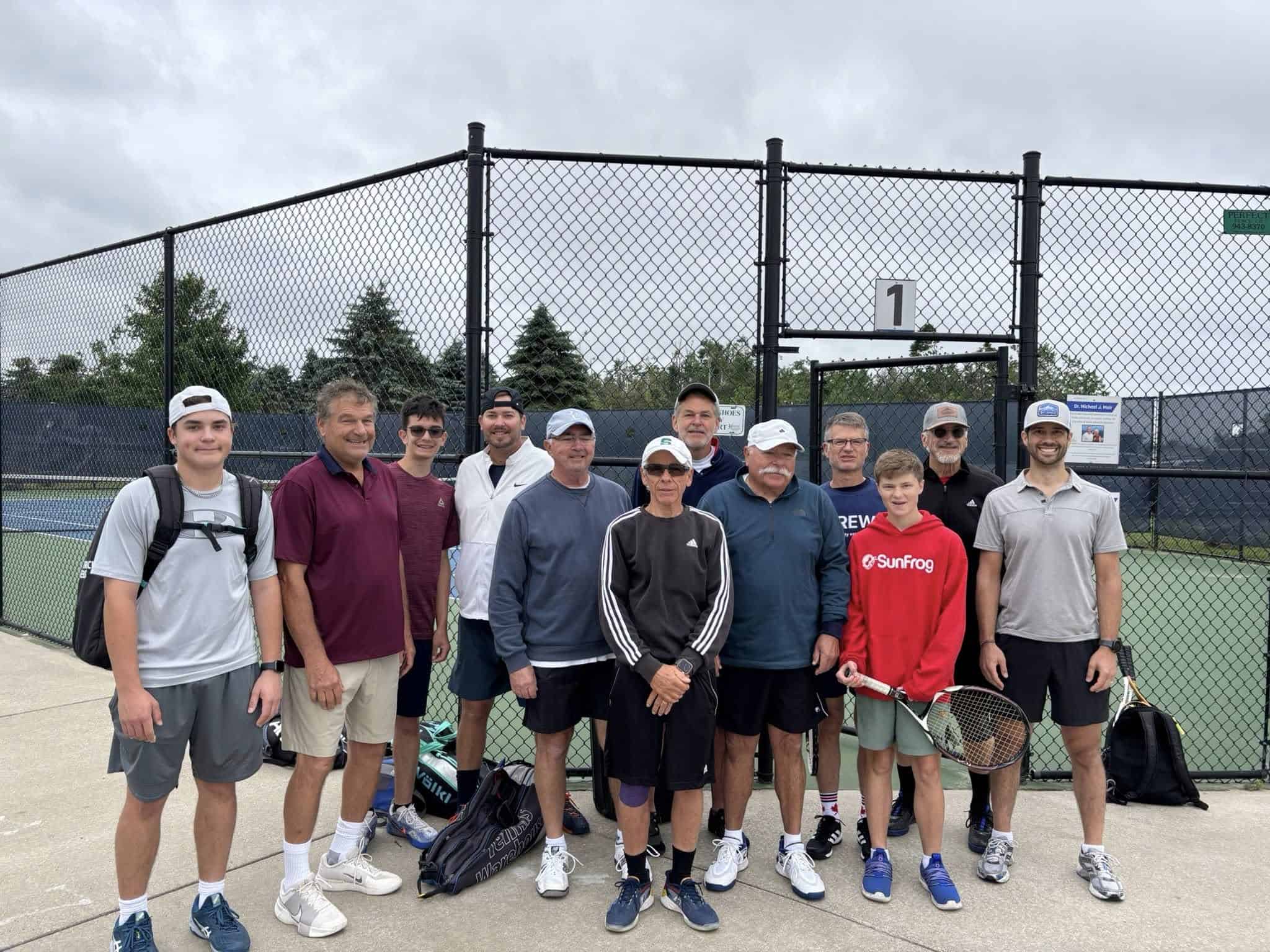 The Roper men’s doubles players