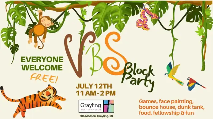 vbs block party VBS Block Party July 12, 11am-2pm