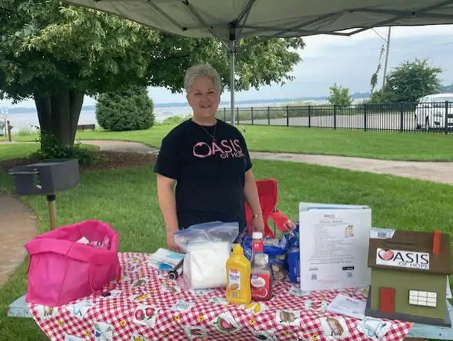oasis of hope Pictured is JoJean Thompson, volunteer and Certified Substance Abuse Prevention Specialist