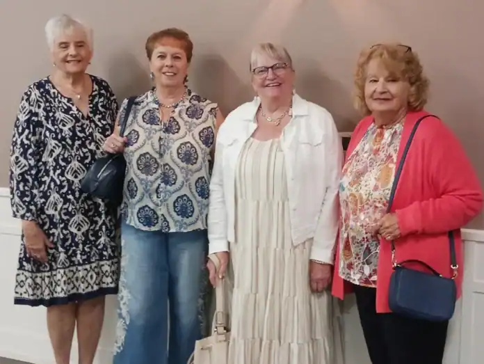 senior fashion show Pictured are Valerie Marohn, Ilene Oleniuk, Carolyn Rabdeau and Maddie Hiller.