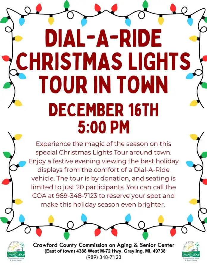 dial a ride christmas lights Dial-A-Ride Christmas Lights Tour in Town